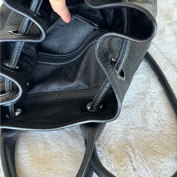 MICHAEL MICHAEL KORS BLACK LEATHER BACK PACK UNISEX - Picture 6 of 11